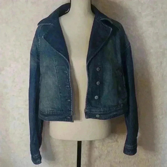 FREE PEOPLE NOW OR NEVER DENIM JACKET SIZE S - Picture 3 of 12